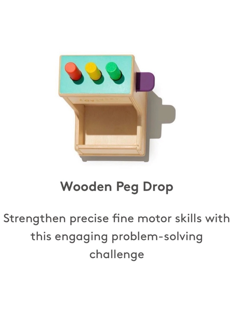 Lovevery Wooden Peg Drop